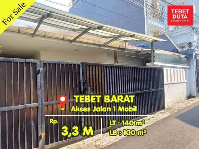 dijual rumah tebet barat