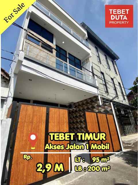 dijual rumah tebet timur