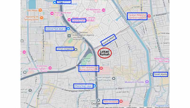 dijual rumah tomang hitung tanah