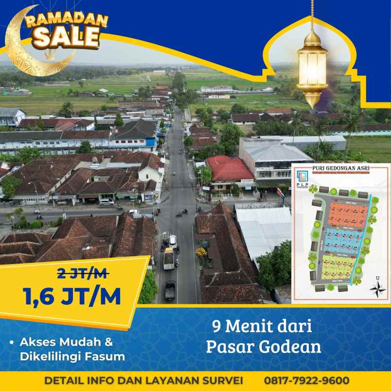 dijual tanah gedongan sumberagung
