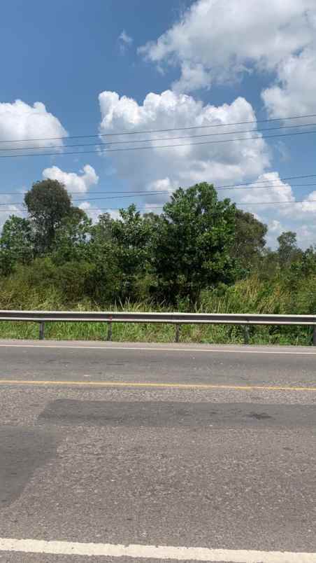 dijual tanah jalan raya lintas sumatera