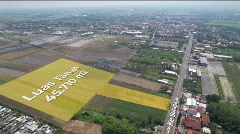 dijual tanah jalan raya mojoagung