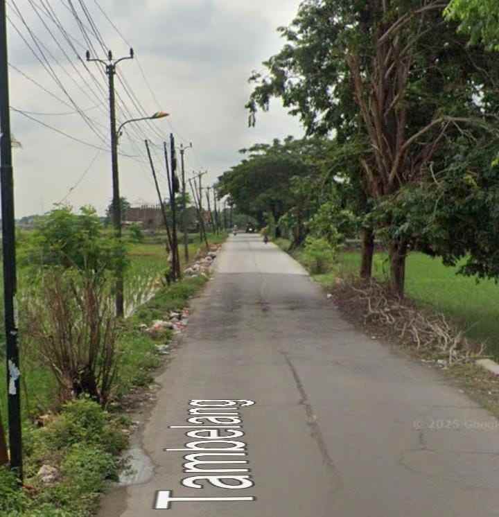 dijual tanah jalan raya tambelang