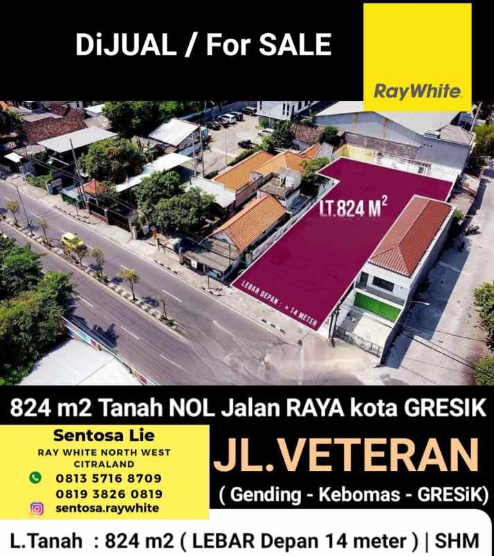 dijual tanah jalan veteran