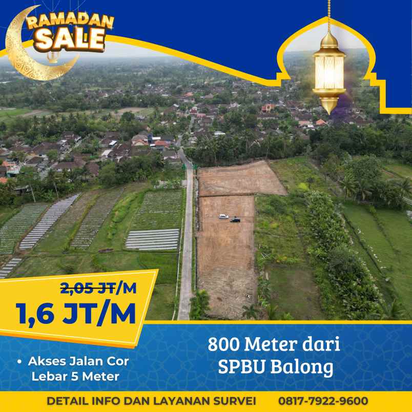 dijual tanah jetis suruh donoharjo