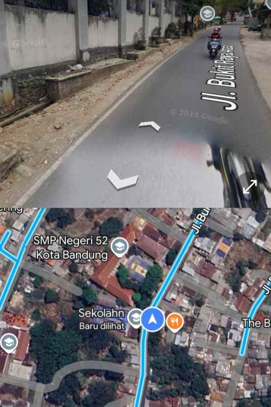 dijual tanah jl bukit raya ciumbuleuit