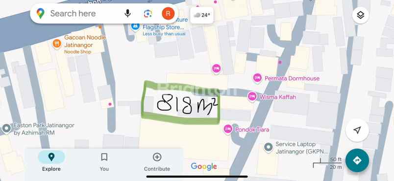 dijual tanah jl gkpn belakang no 35