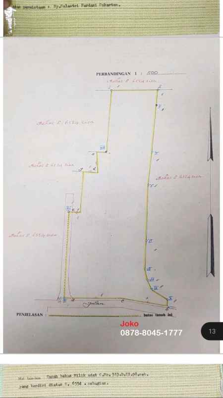 dijual tanah jl pertanian raya