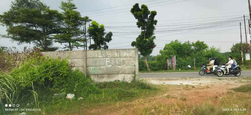 dijual tanah jl raya cikarang cibarusah