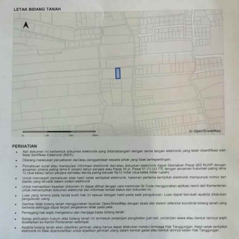 dijual tanah jln siulan