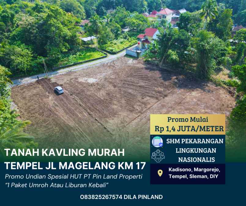 dijual tanah kadisono margorejo tempel