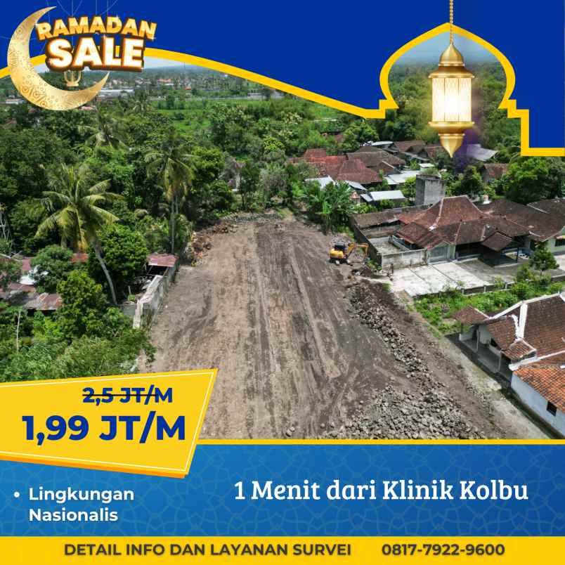 dijual tanah kalibulus bimomartani