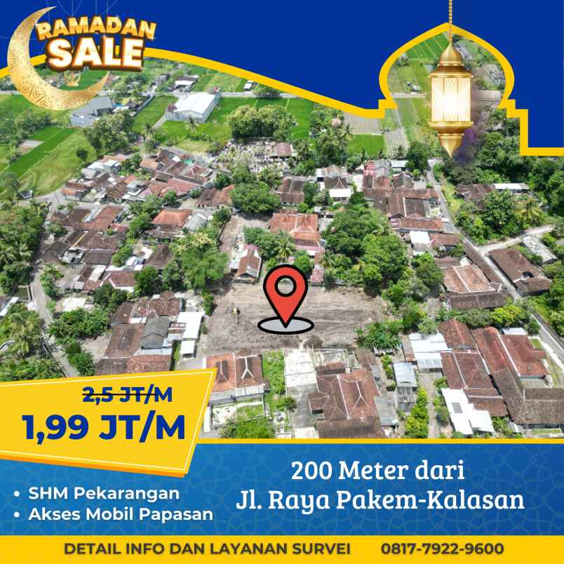 dijual tanah kalibulus bimomartani