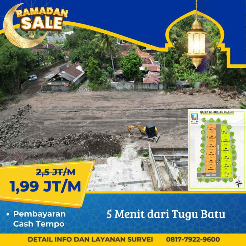 dijual tanah kalibulus bimomartani