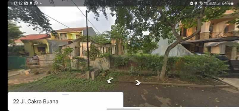 dijual tanah kavling dalam komplek di cinere limo