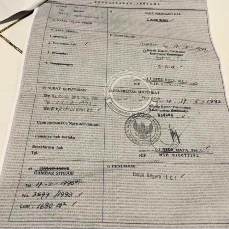 dijual tanah kerobokan kaja gatsu barat