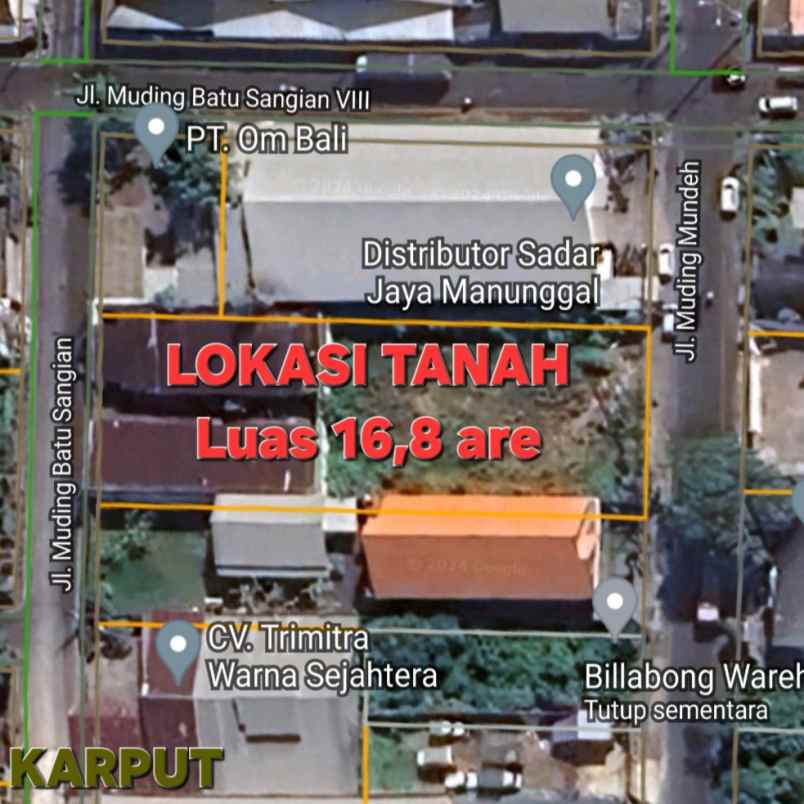 dijual tanah kerobokan kaja gatsu barat