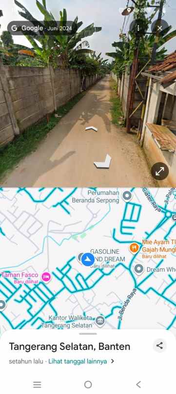 dijual tanah kosong ciputat tangerang selatan 300m2