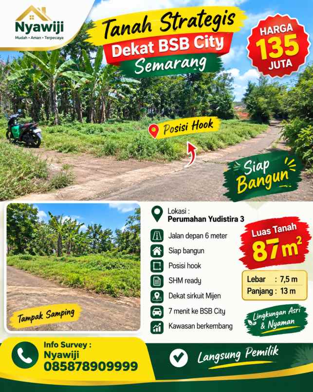 dijual tanah mijen