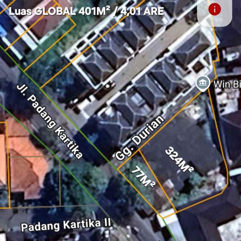 dijual tanah padang kartika