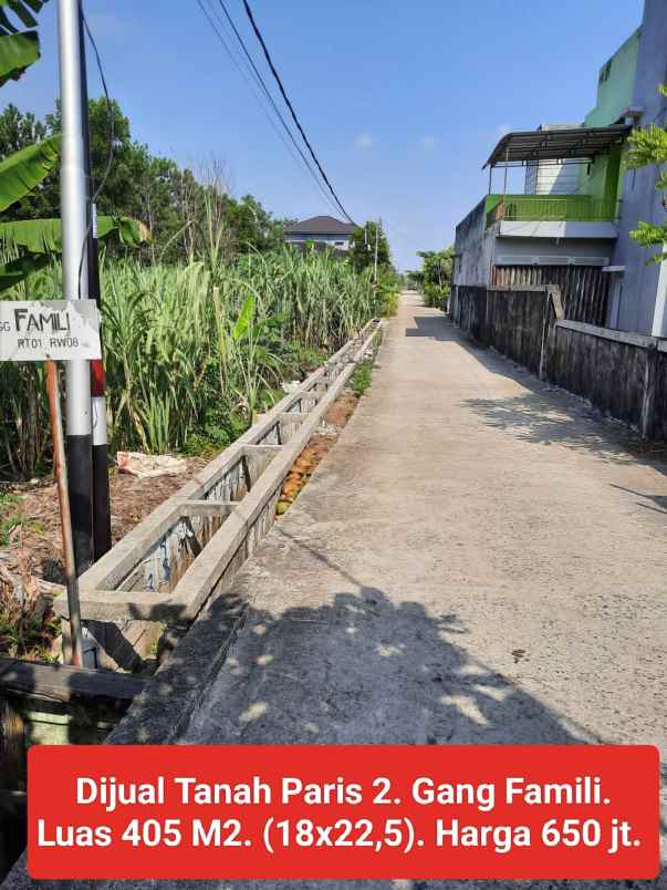 dijual tanah paris 2