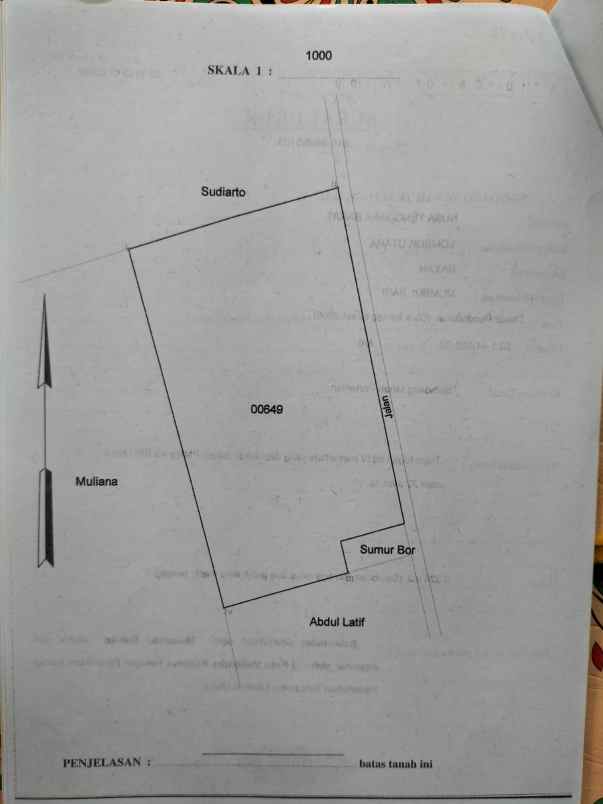 dijual tanah pertanian di lombok utara dekat rinjani