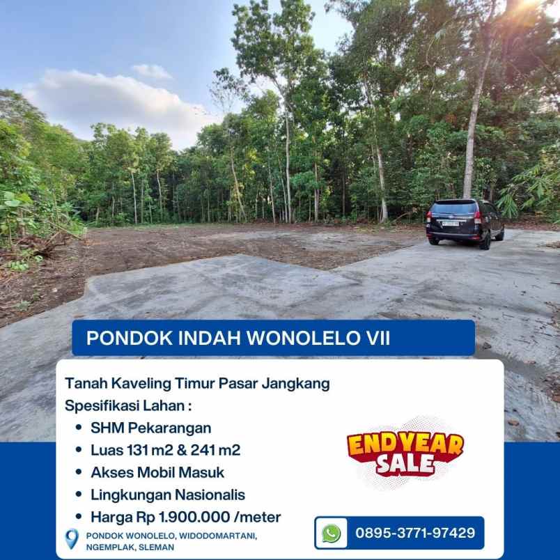 dijual tanah pondok wonolelo