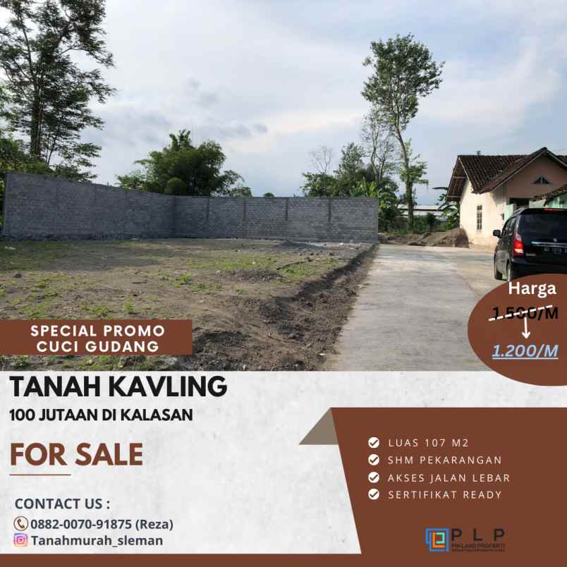 dijual tanah soman selomartani kalasan