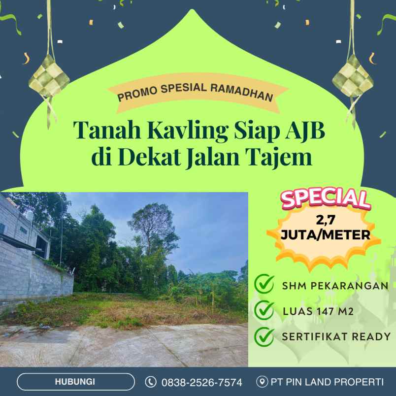 dijual tanah tonggalan wedomartani ngemplak