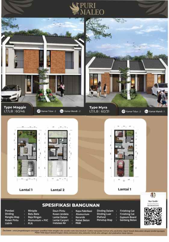 jual murah harga promo cluster maleo