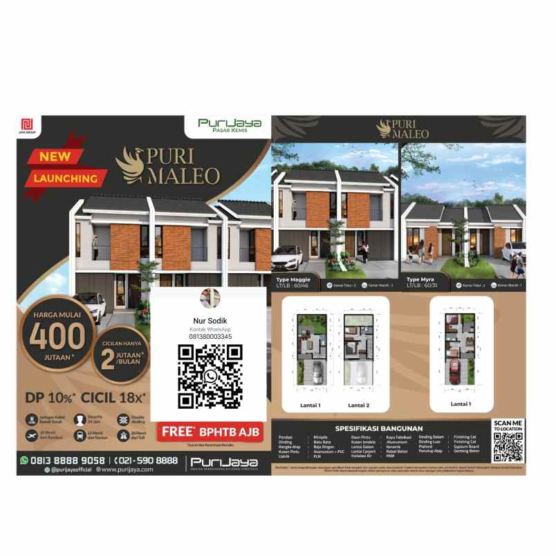 jual murah harga promo cluster maleo