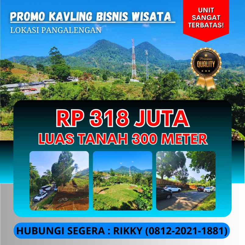 jual tanah cocok untuk villa dan bisnis di pangalengan