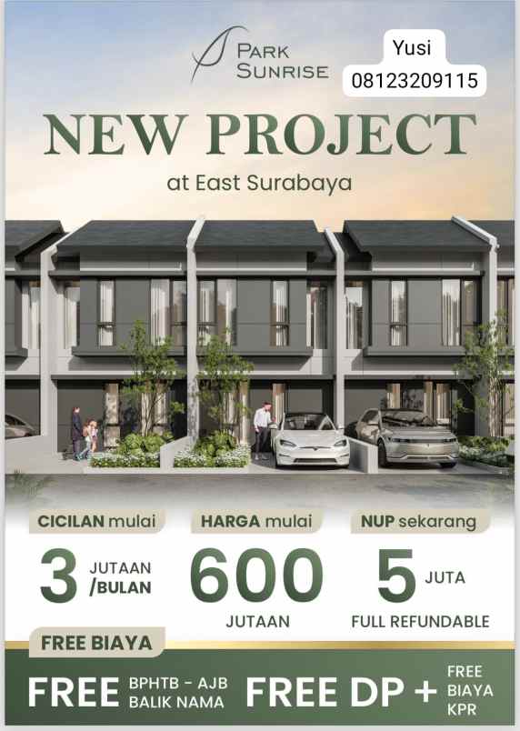 new project park sunrise muraah hanya 600 jutaan