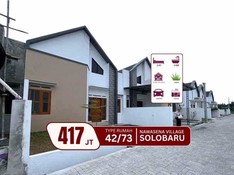 perumahan 1 lantai di solobaru