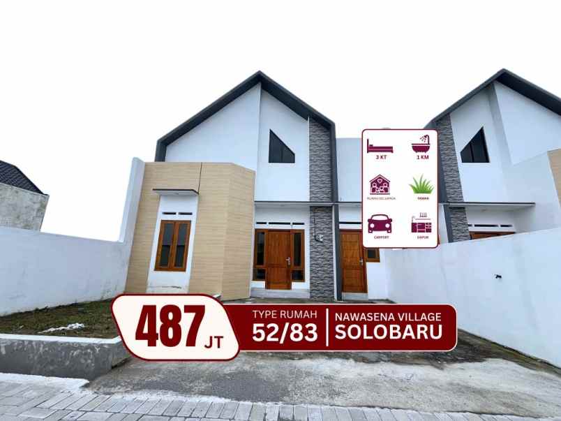 perumahan 1 lantai di solobaru