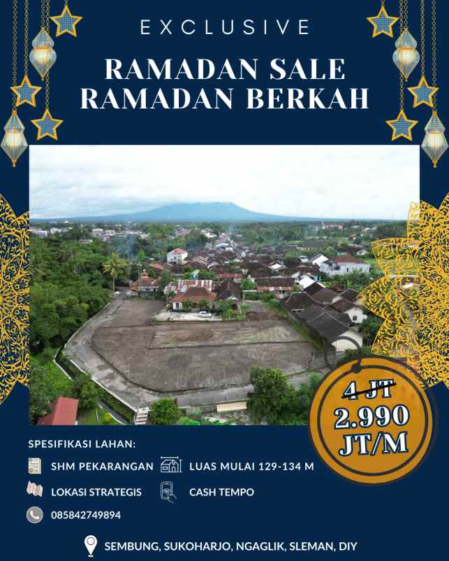 ramadan sale tanah kavling strategis mulai 2 jutaan