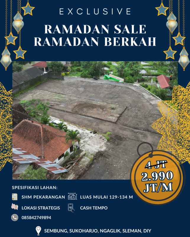 ramadan sale tanah kavling strategis mulai 2 jutaan