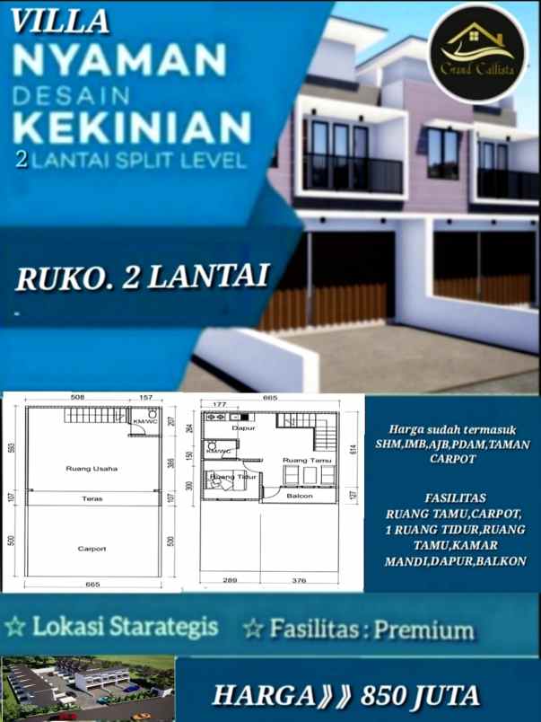 ruko cluster grand calista