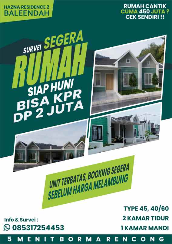 rumah ala eropa baleendah paling laris