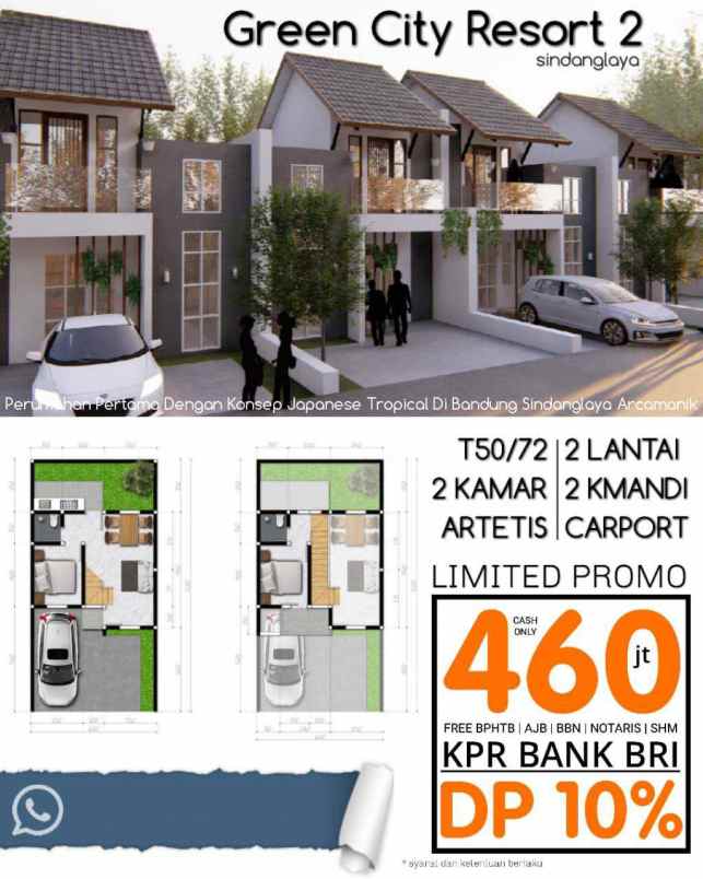 rumah arcamanik kab bandung jawa