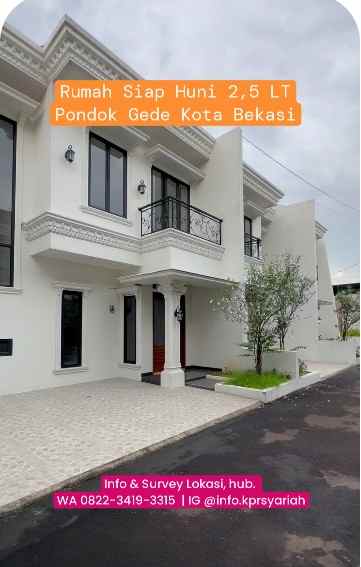 rumah baru siap huni cluster pondok gede bekasi
