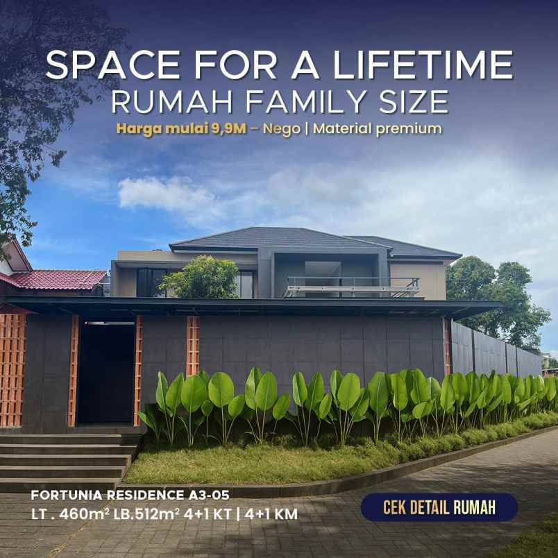 rumah besar tanah luas dijual di pondok cabe udik