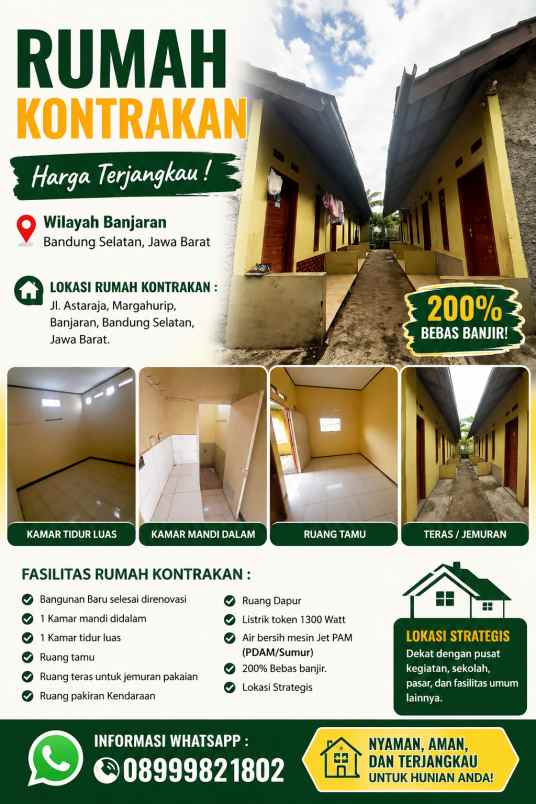 rumah di kontrakan bu hj entin