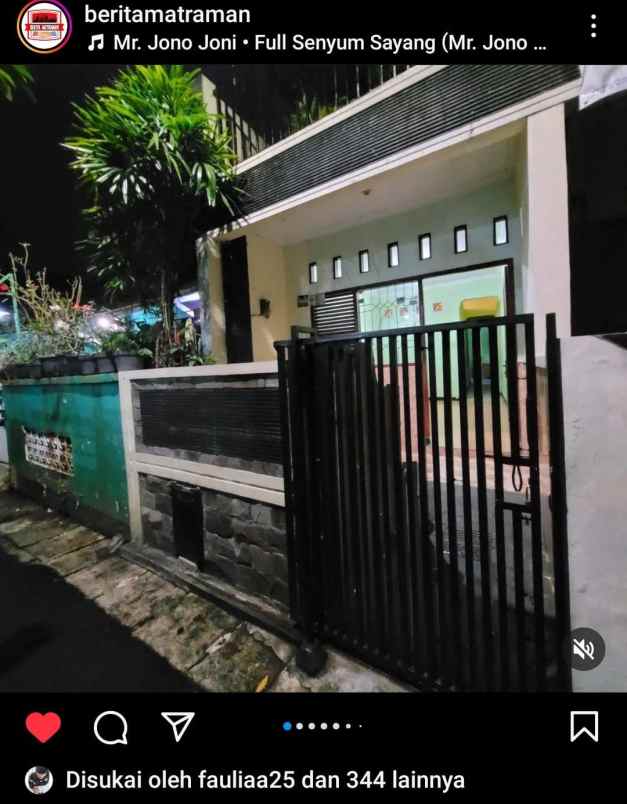 rumah di kontrakan bu hj entin