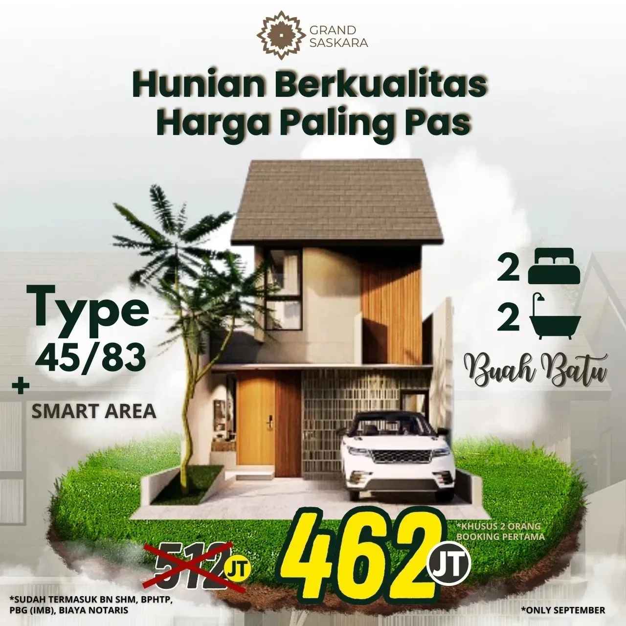 rumah dua lantai dijual terusan buahbatu bandung