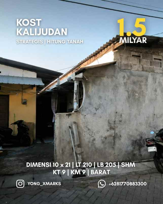 rumah kost kalijudan kost aktif dekat merr suramadu