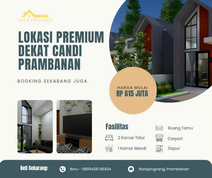 rumah lokasi premium dekat candi prambanan