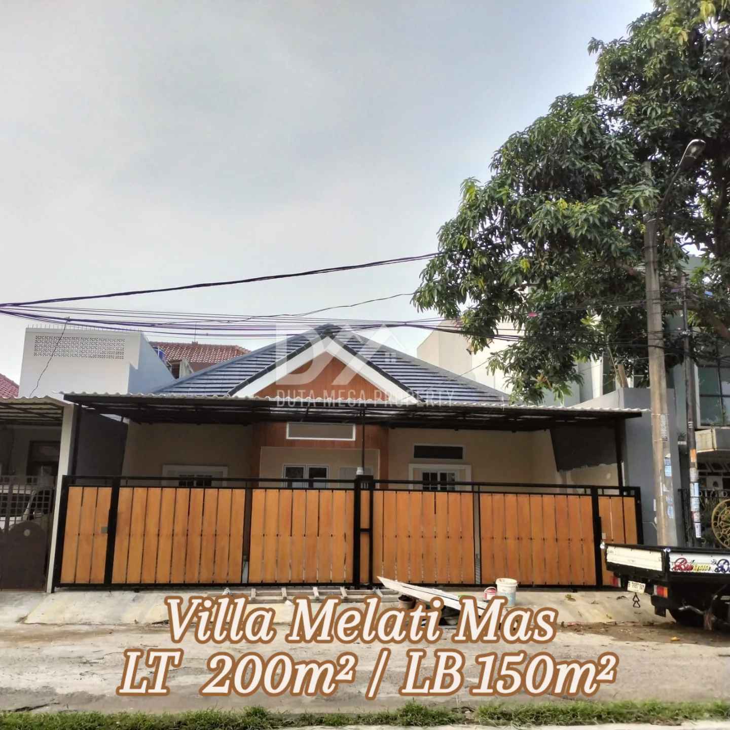 rumah luas 1 lantai di villa melati mas bsd