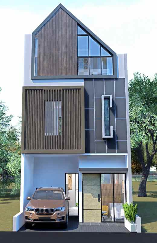 rumah minimalis kontemporer di jagakarsa