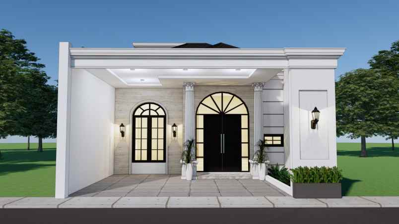 rumah modern classic lokasi sawojajar 1 malang